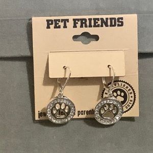 Pet Friends Rhinestone Earringd
